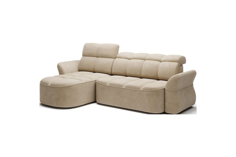 Seksjon Eltap Beneth 301x115x185 cm - Nube 20, Beige, Venstre - Møbler - Sofaer - Sovesofaer