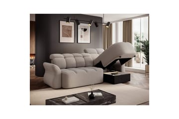 Seksjon Eltap Beneth 301x115x185 cm - Royal 18, Beige, Høyre - Møbler - Sofaer - Sovesofaer