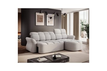 Seksjon Eltap Beneth 301x115x185 cm - Space 03, lys grå, Høyre - Møbler - Sofaer - Sovesofaer