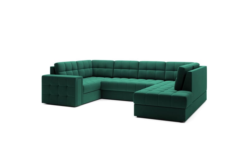 Seksjon Eltap Blewett 299x198x82 cm - Lukso 35, Grønn, Høyre - Møbler - Sofaer - Sovesofaer