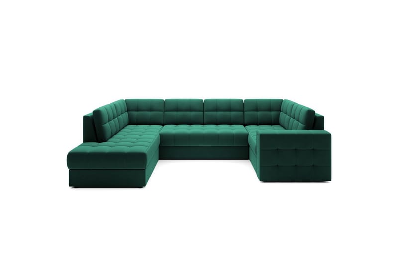 Seksjon Eltap Blewett 299x198x82 cm - Lukso 35, Grønn, Venstre - Møbler - Sofaer - Sovesofaer