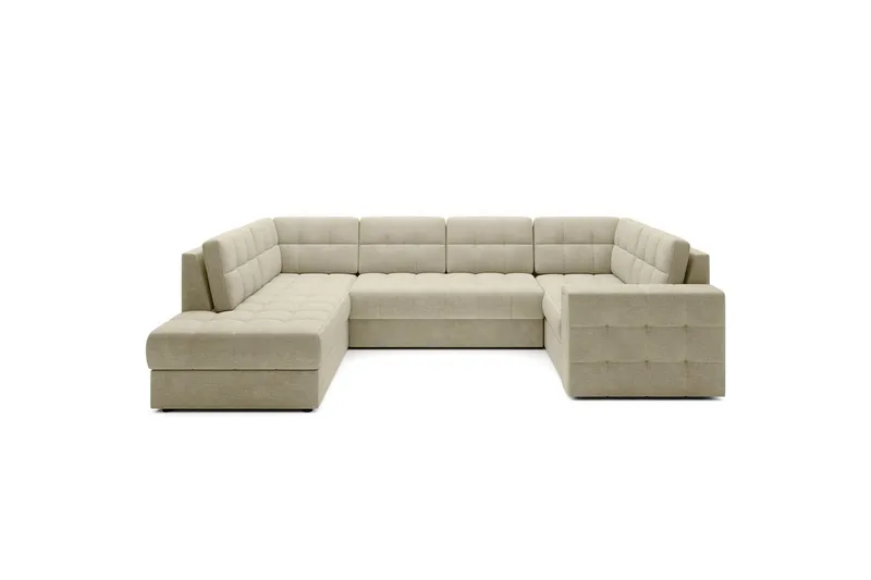 Seksjon Eltap Blewett 299x198x82 cm - Monolith 04, Beige, Venstre - Møbler - Sofaer - Sovesofaer