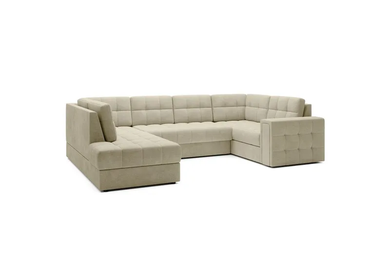 Seksjon Eltap Blewett 299x198x82 cm - Monolith 04, Beige, Venstre - Møbler - Sofaer - Sovesofaer