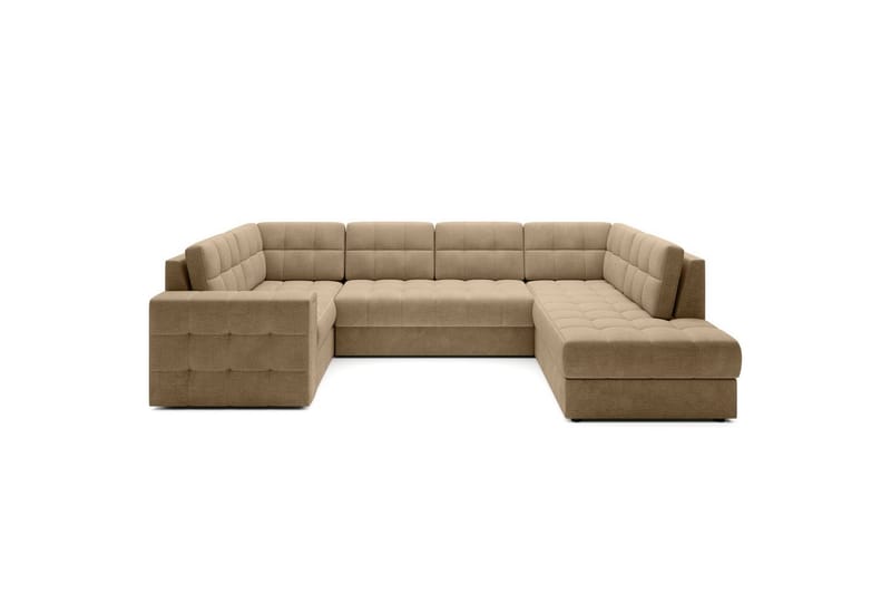 Seksjon Eltap Blewett 299x198x82 cm - Monolith 09, Mørk beige, Høyre - Møbler - Sofaer - Sovesofaer