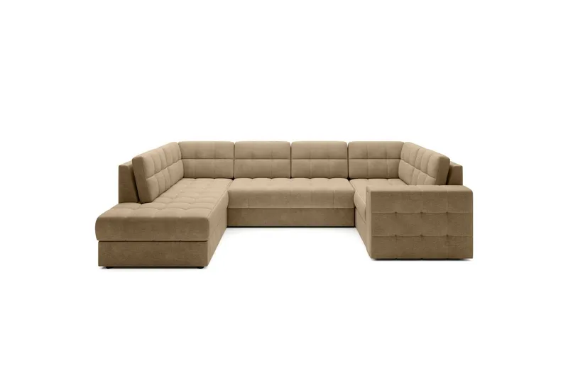 Seksjon Eltap Blewett 299x198x82 cm - Monolith 09, Mørk beige, Venstre - Møbler - Sofaer - Sovesofaer