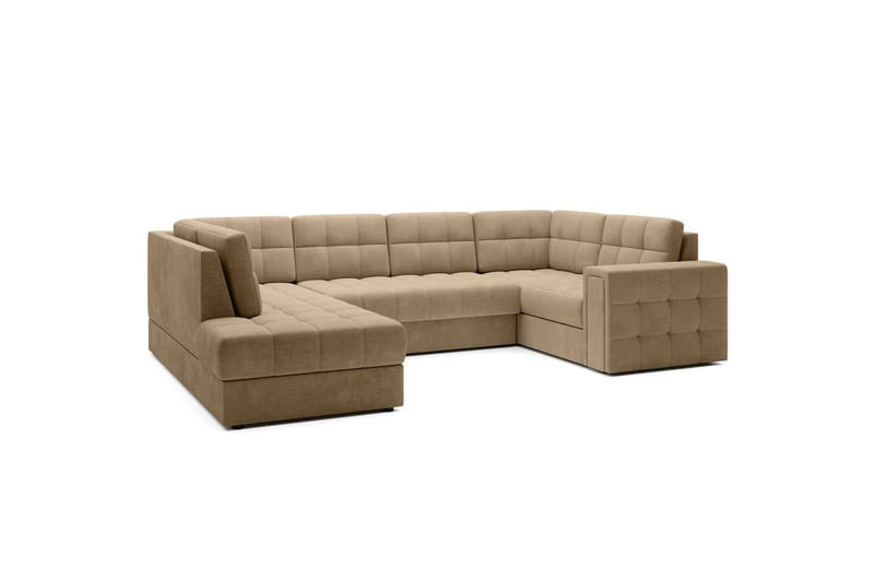 Seksjon Eltap Blewett 299x198x82 cm - Monolith 09, Mørk beige, Venstre - Møbler - Sofaer - Sovesofaer