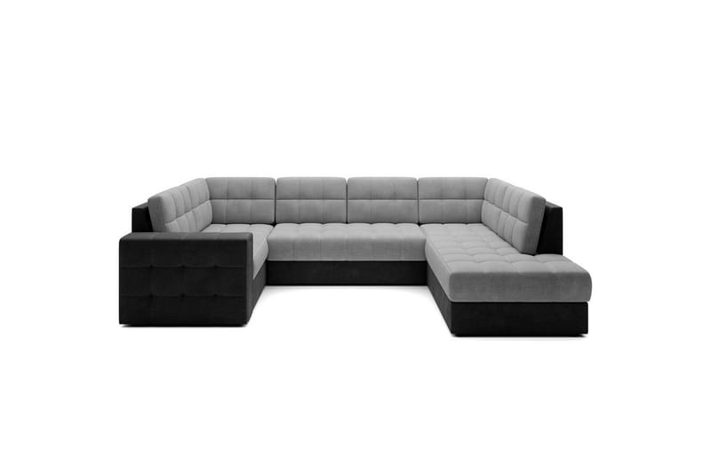 Seksjon Eltap Blewett 299x198x82 cm - Monolith 84, Monolith 97, Lys Grå, Mørk Grå, Høyre - Møbler - Sofaer - Sovesofaer
