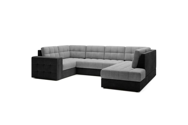 Seksjon Eltap Blewett 299x198x82 cm - Monolith 84, Monolith 97, Lys Grå, Mørk Grå, Høyre - Møbler - Sofaer - Sovesofaer