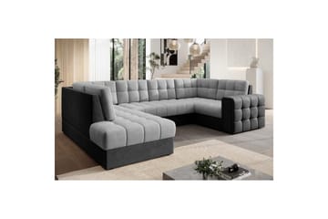Seksjon Eltap Blewett 299x198x82 cm - Monolith 84, Monolith 97, Lys Grå, Mørk Grå, Venstre - Møbler - Sofaer - Sovesofaer