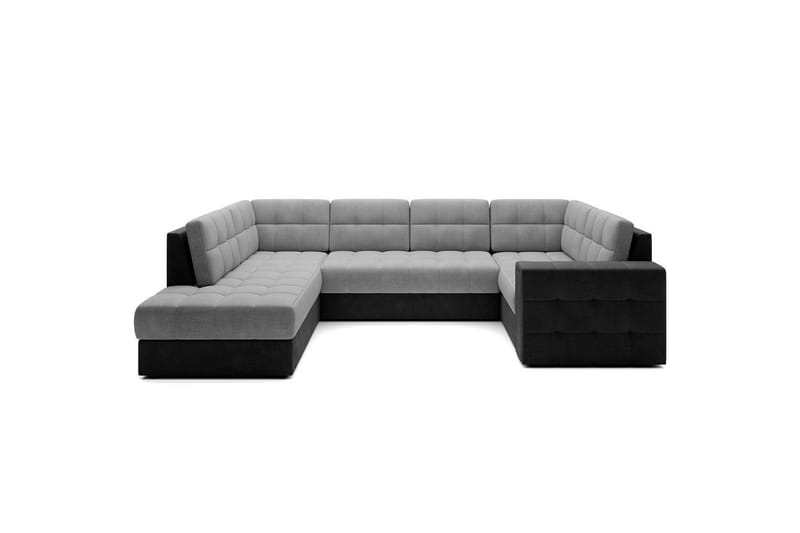 Seksjon Eltap Blewett 299x198x82 cm - Monolith 84, Monolith 97, Lys Grå, Mørk Grå, Venstre - Møbler - Sofaer - Sovesofaer