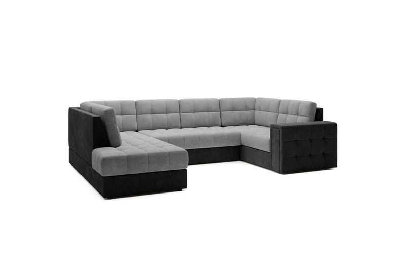 Seksjon Eltap Blewett 299x198x82 cm - Monolith 84, Monolith 97, Lys Grå, Mørk Grå, Venstre - Møbler - Sofaer - Sovesofaer