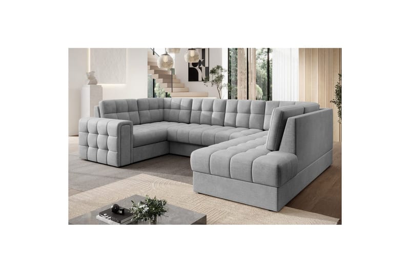 Seksjon Eltap Blewett 299x198x82 cm - Monolith 85, Grå, Høyre - Møbler - Sofaer - Sovesofaer