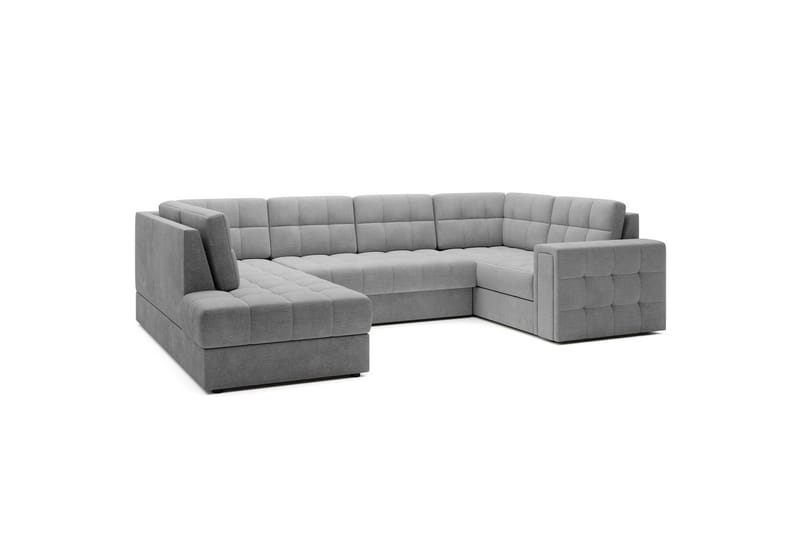 Seksjon Eltap Blewett 299x198x82 cm - Monolith 85, Grå, Venstre - Møbler - Sofaer - Sovesofaer