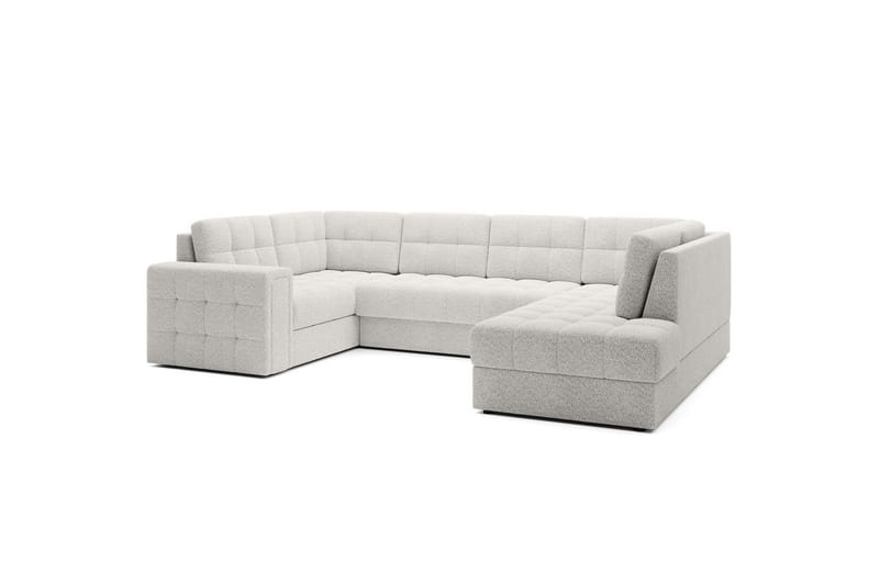 Seksjon Eltap Blewett 299x198x82 cm - Royal 01, Hvit, Høyre - Møbler - Sofaer - Sovesofaer