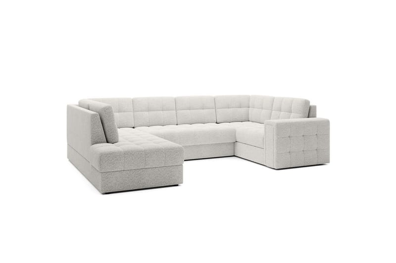 Seksjon Eltap Blewett 299x198x82 cm - Royal 01, Hvit, Venstre - Møbler - Sofaer - Sovesofaer