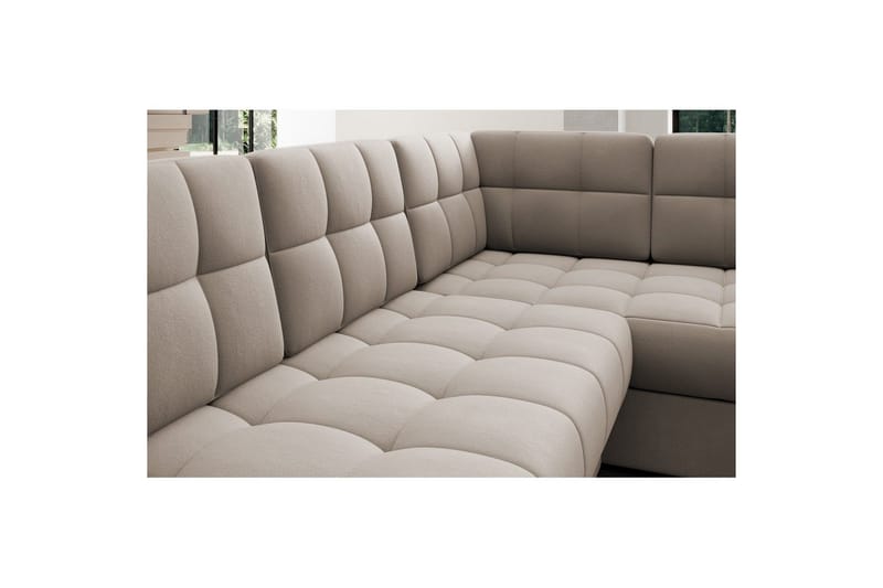 Seksjon Eltap Blewett 299x198x82 cm - Sola 18, Beige, Venstre - Møbler - Sofaer - Sovesofaer