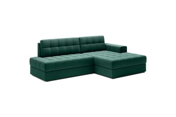 Seksjon Eltap Blezalt 240x150x82 cm - Lukso 35, Grønn, Høyre - Møbler - Sofaer - Sovesofaer