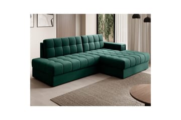 Seksjon Eltap Blezalt 240x150x82 cm - Lukso 35, Grønn, Høyre - Møbler - Sofaer - Sovesofaer