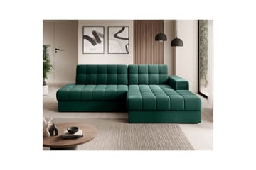 Seksjon Eltap Blezalt 240x150x82 cm - Lukso 35, Grønn, Høyre - Møbler - Sofaer - Sovesofaer
