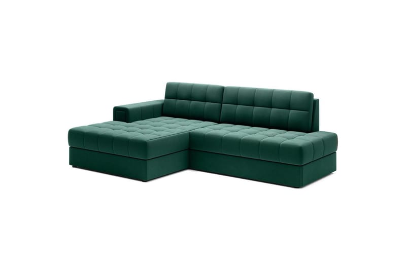 Seksjon Eltap Blezalt 240x150x82 cm - Lukso 35, Grønn, Venstre - Møbler - Sofaer - Sovesofaer