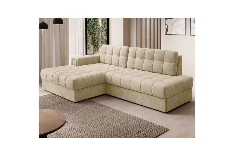 Seksjon Eltap Blezalt 240x150x82 cm - Monolith 04, Beige, Venstre - Møbler - Sofaer - Sovesofaer