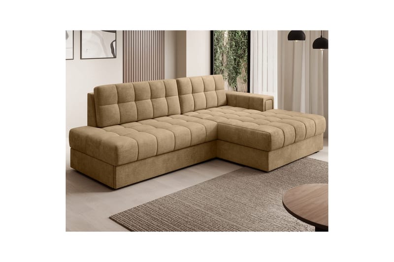 Seksjon Eltap Blezalt 240x150x82 cm - Monolith 09, Mørk beige, Høyre - Møbler - Sofaer - Sovesofaer