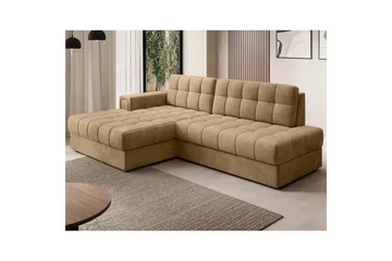 Seksjon Eltap Blezalt 240x150x82 cm - Monolith 09, Mørk beige, Venstre - Møbler - Sofaer - Sovesofaer