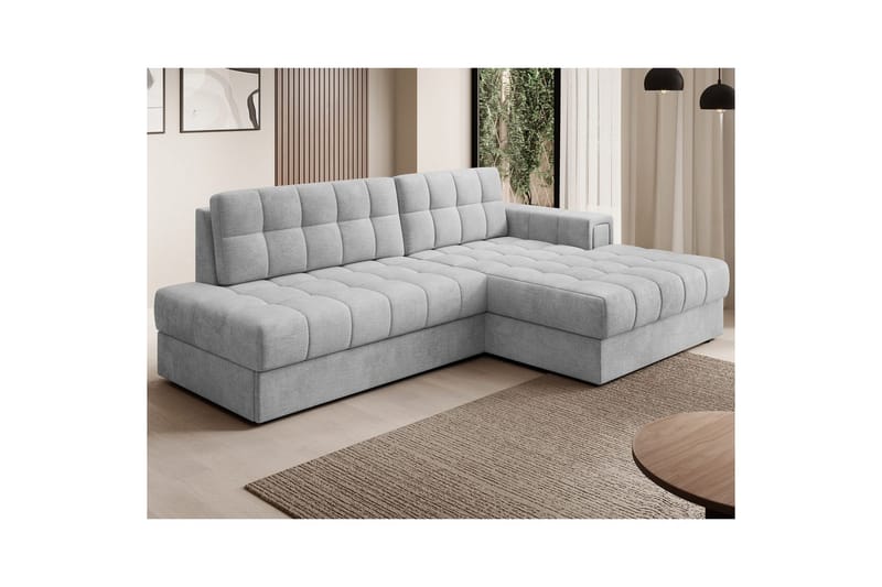Seksjon Eltap Blezalt 240x150x82 cm - Monolith 84, Lys Grå, Høyre - Møbler - Sofaer - Sovesofaer