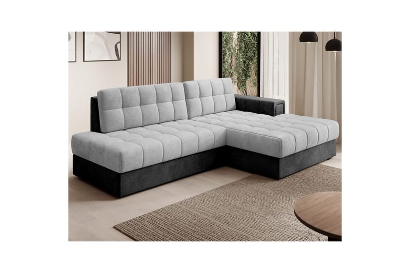 Seksjon Eltap Blezalt 240x150x82 cm - Monolith 84, Monolith 97, Lys Grå, Mørk Grå, Høyre - Møbler - Sofaer - Sovesofaer