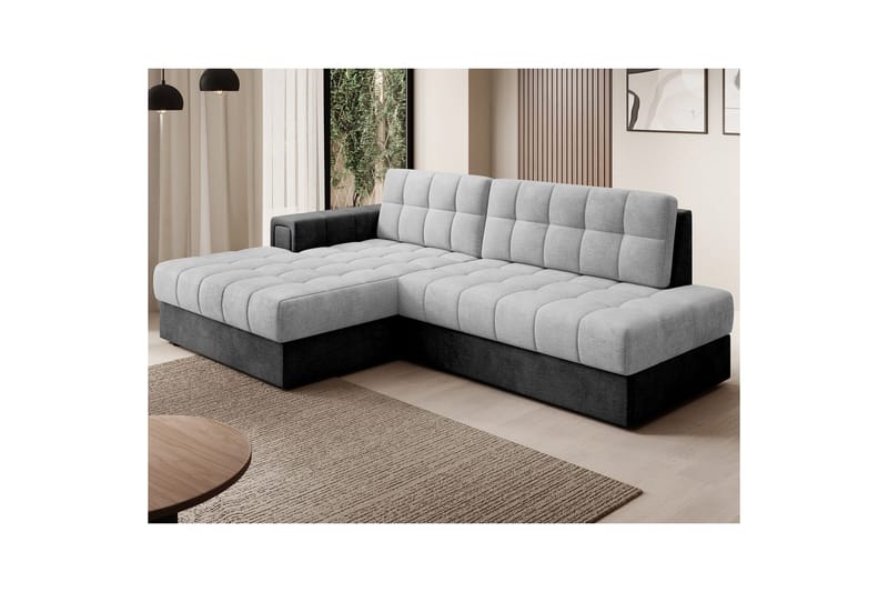Seksjon Eltap Blezalt 240x150x82 cm - Monolith 84, Monolith 97, Lys Grå, Mørk Grå, Venstre - Møbler - Sofaer - Sovesofaer