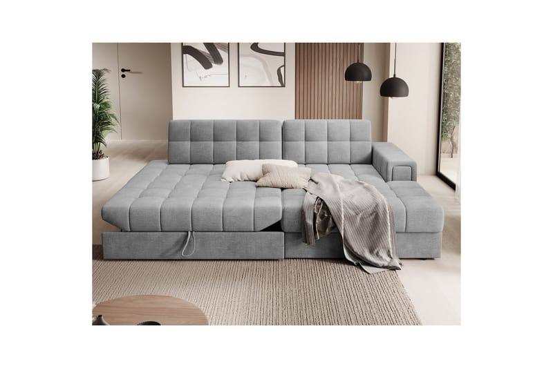 Seksjon Eltap Blezalt 240x150x82 cm - Monolith 85, Grå, Høyre - Møbler - Sofaer - Sovesofaer