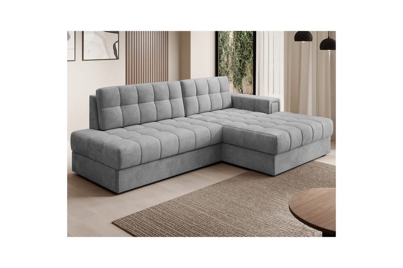 Seksjon Eltap Blezalt 240x150x82 cm - Monolith 85, Grå, Høyre - Møbler - Sofaer - Sovesofaer