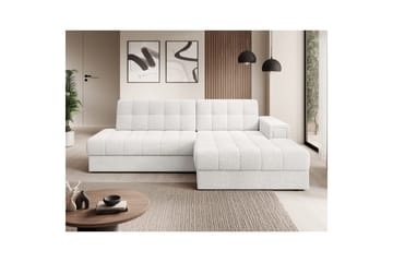 Seksjon Eltap Blezalt 240x150x82 cm - Royal 01, Hvit, Høyre - Møbler - Sofaer - Sovesofaer