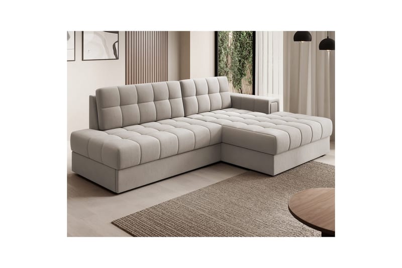 Seksjon Eltap Blezalt 240x150x82 cm - Sola 18, Beige, Høyre - Møbler - Sofaer - Sovesofaer