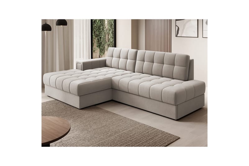 Seksjon Eltap Blezalt 240x150x82 cm - Sola 18, Beige, Venstre - Møbler - Sofaer - Sovesofaer