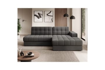Seksjon Eltap Blezalt 240x150x82 cm - Sola 6, Mørk grå, Høyre - Møbler - Sofaer - Sovesofaer
