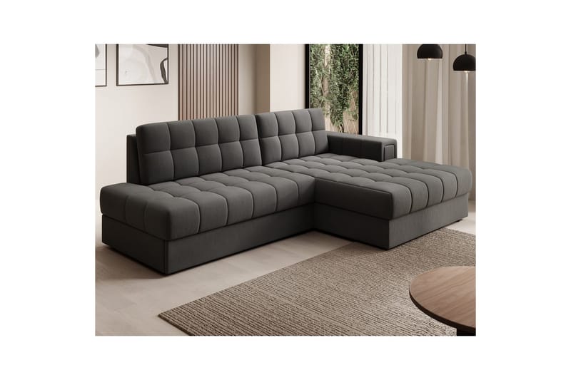 Seksjon Eltap Blezalt 240x150x82 cm - Sola 6, Mørk grå, Høyre - Møbler - Sofaer - Sovesofaer