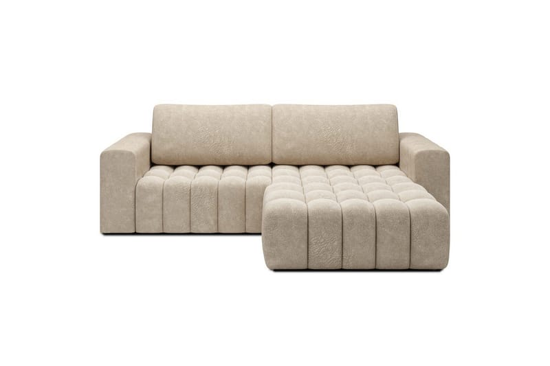 Seksjon Eltap Bonett 250x175x92 cm - Dora 21 Beige, Høyre - Møbler - Sofaer - Sovesofaer