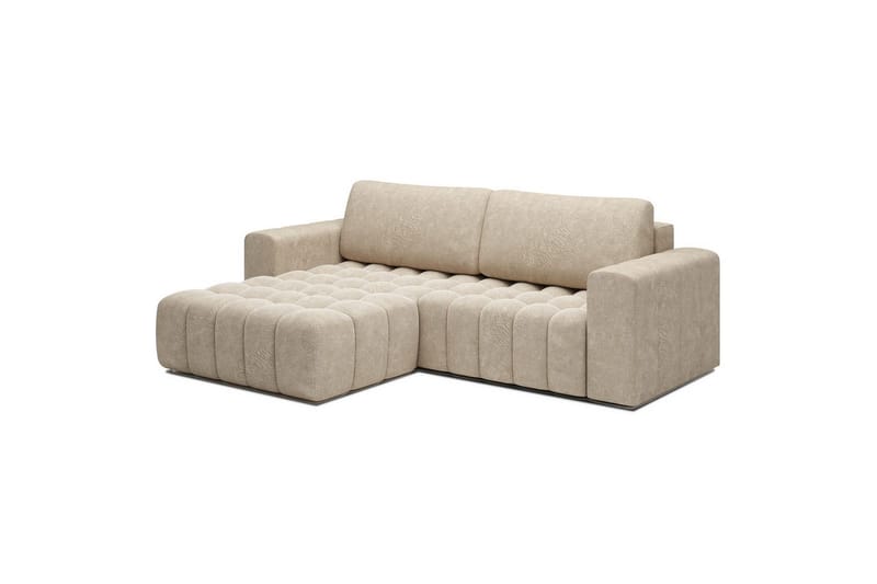 Seksjon Eltap Bonett 250x175x92 cm - Dora 21 Beige, Venstre - Møbler - Sofaer - Sovesofaer
