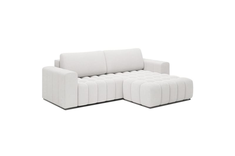 Seksjon Eltap Bonett 250x175x92 cm - Jaffray 01, Hvit, Høyre - Møbler - Sofaer - Sovesofaer