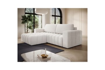 Seksjon Eltap Bonett 250x175x92 cm - Jaffray 01, Hvit, Venstre - Møbler - Sofaer - Sovesofaer