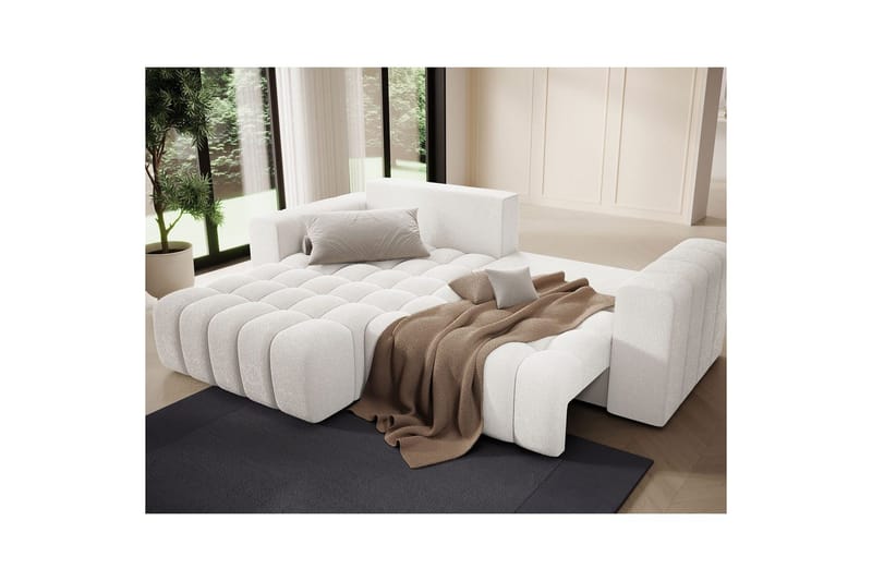 Seksjon Eltap Bonett 250x175x92 cm - Jaffray 01, Hvit, Venstre - Møbler - Sofaer - Sovesofaer