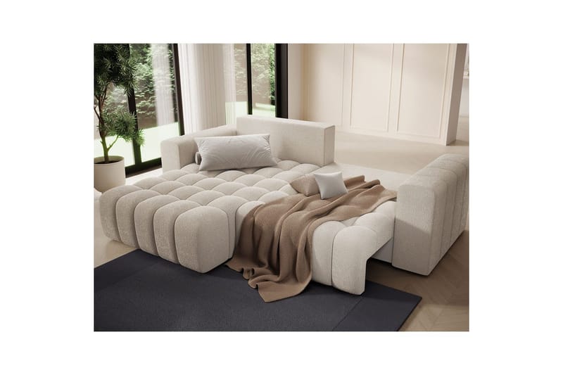 Seksjon Eltap Bonett 250x175x92 cm - Jaffray 18, Beige, Venstre - Møbler - Sofaer - Sovesofaer