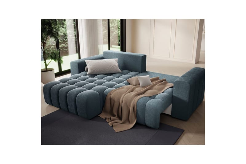 Seksjon Eltap Bonett 250x175x92 cm - Jaffray 40, Blå, Venstre - Møbler - Sofaer - Sovesofaer
