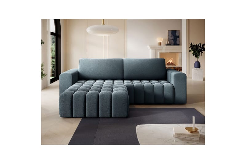 Seksjon Eltap Bonett 250x175x92 cm - Jaffray 40, Blå, Venstre - Møbler - Sofaer - Sovesofaer