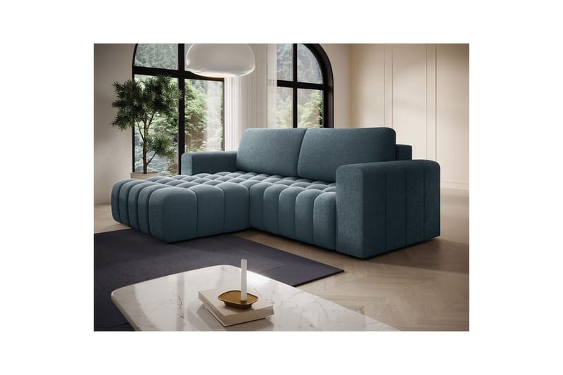 Seksjon Eltap Bonett 250x175x92 cm - Jaffray 40, Blå, Venstre - Møbler - Sofaer - Sovesofaer