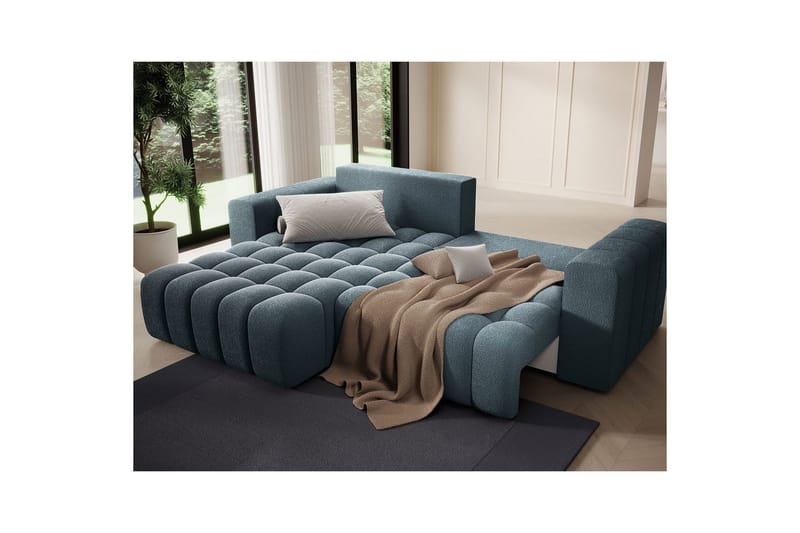 Seksjon Eltap Bonett 250x175x92 cm - Jaffray 40, Blå, Venstre - Møbler - Sofaer - Sovesofaer