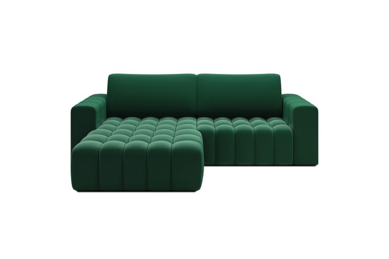 Seksjon Eltap Bonett 250x175x92 cm - Kronos 19, Mørk grønn, Venstre - Møbler - Sofaer - Sovesofaer