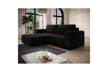 Seksjon Eltap Bonett 250x175x92 cm - Matt Velvet 99, Blå, Venstre - Møbler - Sofaer - Sovesofaer