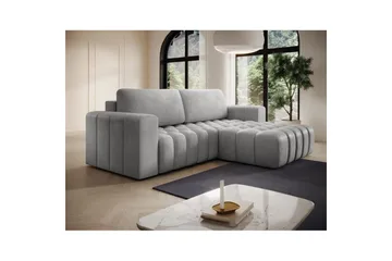 Seksjon Eltap Bonett 250x175x92 cm - Monolith 84, Lys Grå, Høyre - Møbler - Sofaer - Sovesofaer